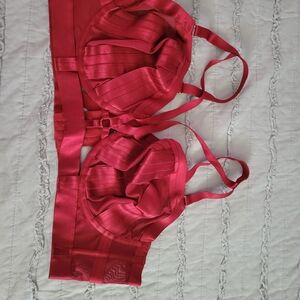 Elegant Red Women's Bra